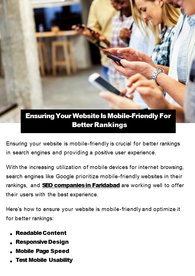Ensuring Your Website Is Mobile-Friendly For Better Rankings