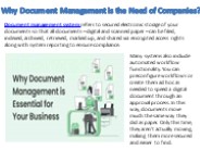 Why Document Management is the Need of Companies?