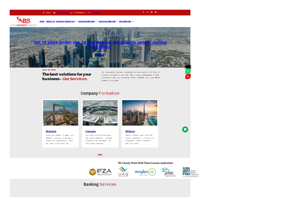 AURA Business Servics | Best solutions for your business in Dubai