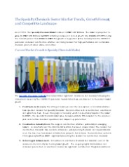 Specialty Chemicals Sector Market