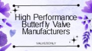 High Performance Butterfly Valve Manufacturers