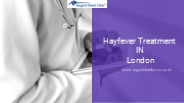 Hayfever Treatment London