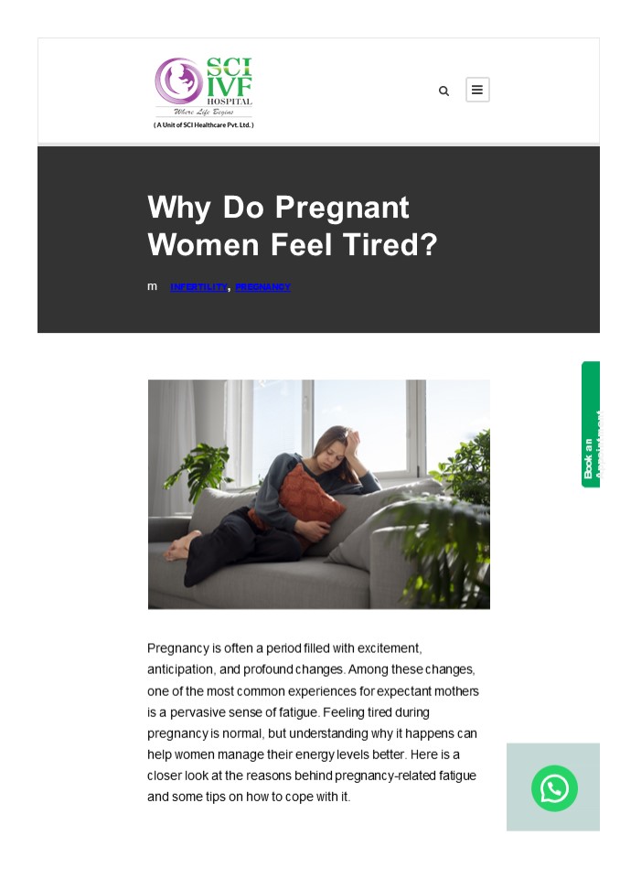 Why Do Pregnant Women Feel Tired?