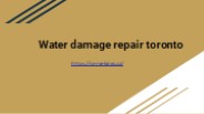 water damage repair toronto