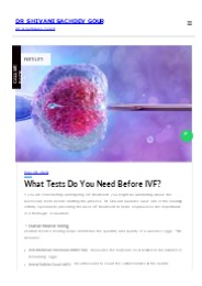 What Tests Do You Need Before IVF?