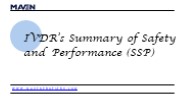 IVDR's Summary of Safety and Performance