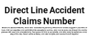 Direct Line Accident Claims Number