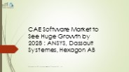CAE Software market