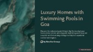 Luxury Homes With Swimming Pools in Goa