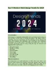 Web Design Trends: 9 Ideas to Rule 2024