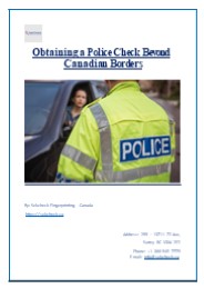 Obtaining a Police Check Beyond Canadian Borders