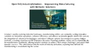 OpenTeQ IndustryActivation: Empowering Manufacturing with NetSuite Solutions