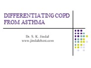 Differentiating COPD from Asthma | Jindal Chest Clinic