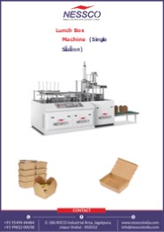 High Speed Paper Lunch Box Making Machine
