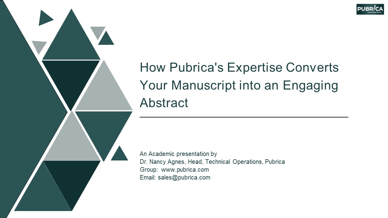 How Pubrica's Expertise Converts Your Manuscript into an Engaging Abstract (1)