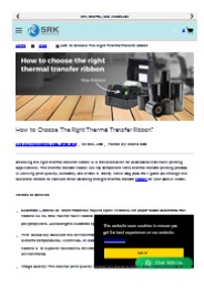 Thermal Transfer Printer Ribbon