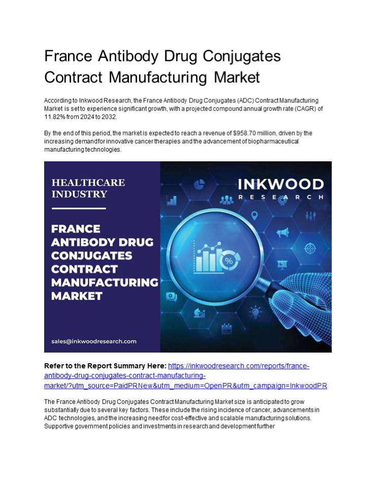 France Antibody Drug Conjugates Contract Manufacturing Market