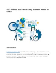SEO Trends 2024: What Every Marketer Needs to Know