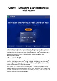We Know Money is Important for You