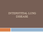Interstitial Lung Disease