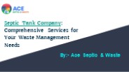 septic tank company