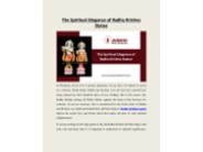 The Spiritual Elegance of Radha Krishna Statue