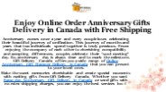 Send Anniversary Gift Basket Delivery in Canada