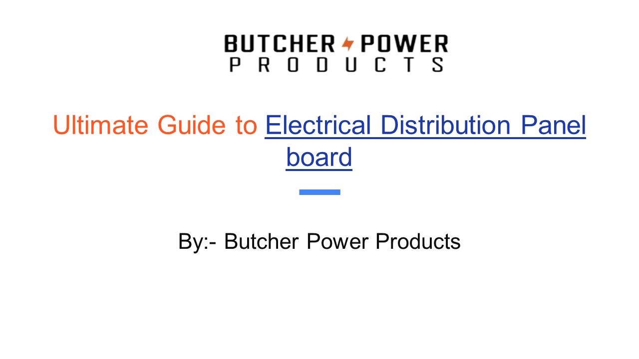 electrical distribution panel board