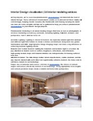 3d interior rendering services