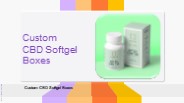 Custom CBD Softge Boxes