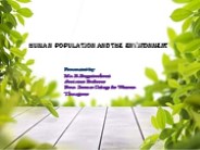 Human Population and the Enviroment
