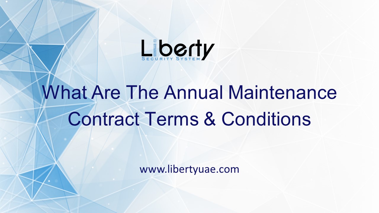 What Are The Annual Maintenance Contract Terms & Conditions