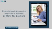 Monktaxsolutions: Comprehensive Financial and Accounting Services in the USA