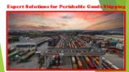 Expert Solutions for Perishable Goods Shipping