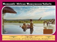 Romantic African Honeymoon Safaris