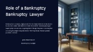 Role of Bankruptcy Lawyer: John Mark Cavitt Houston