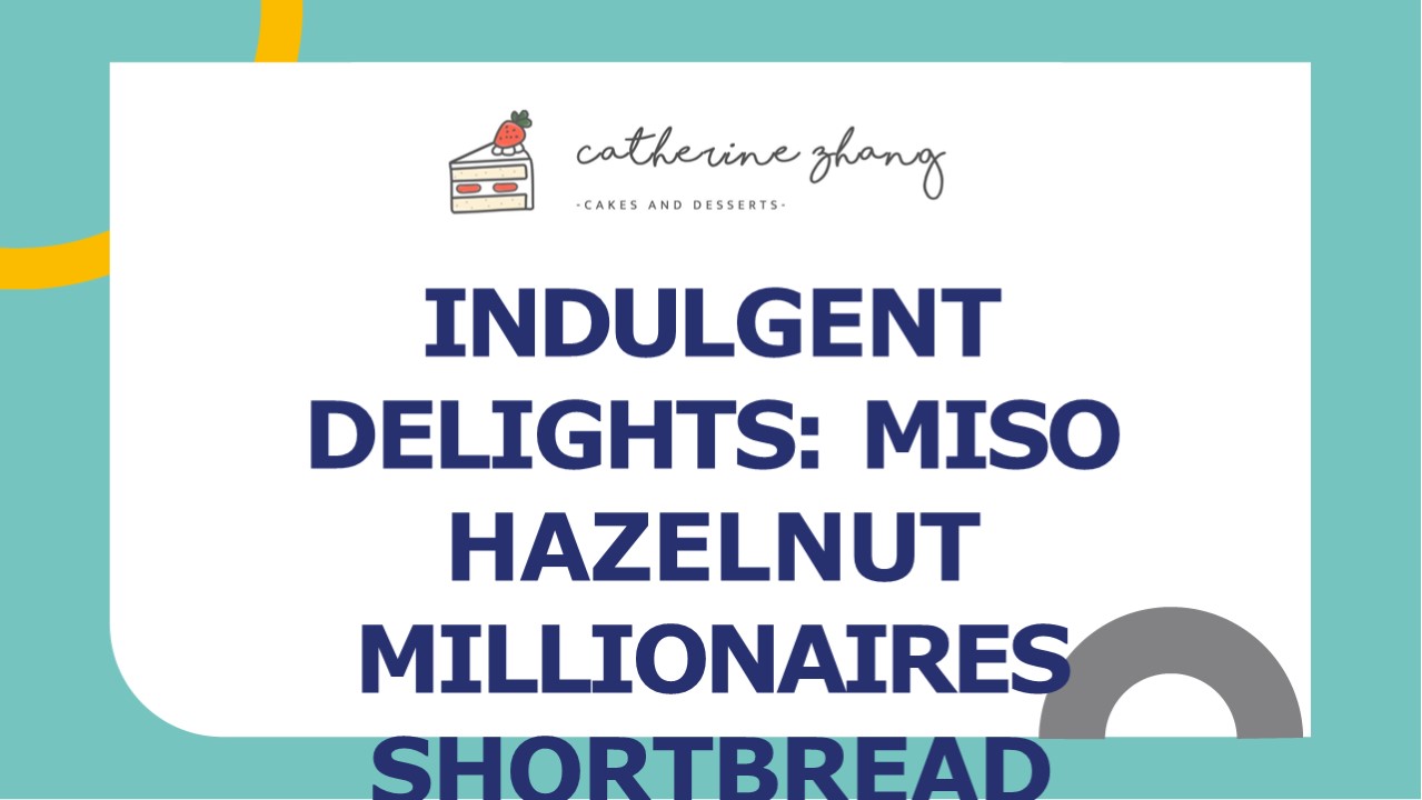 Miso Hazelnut Millionaires Shortbread