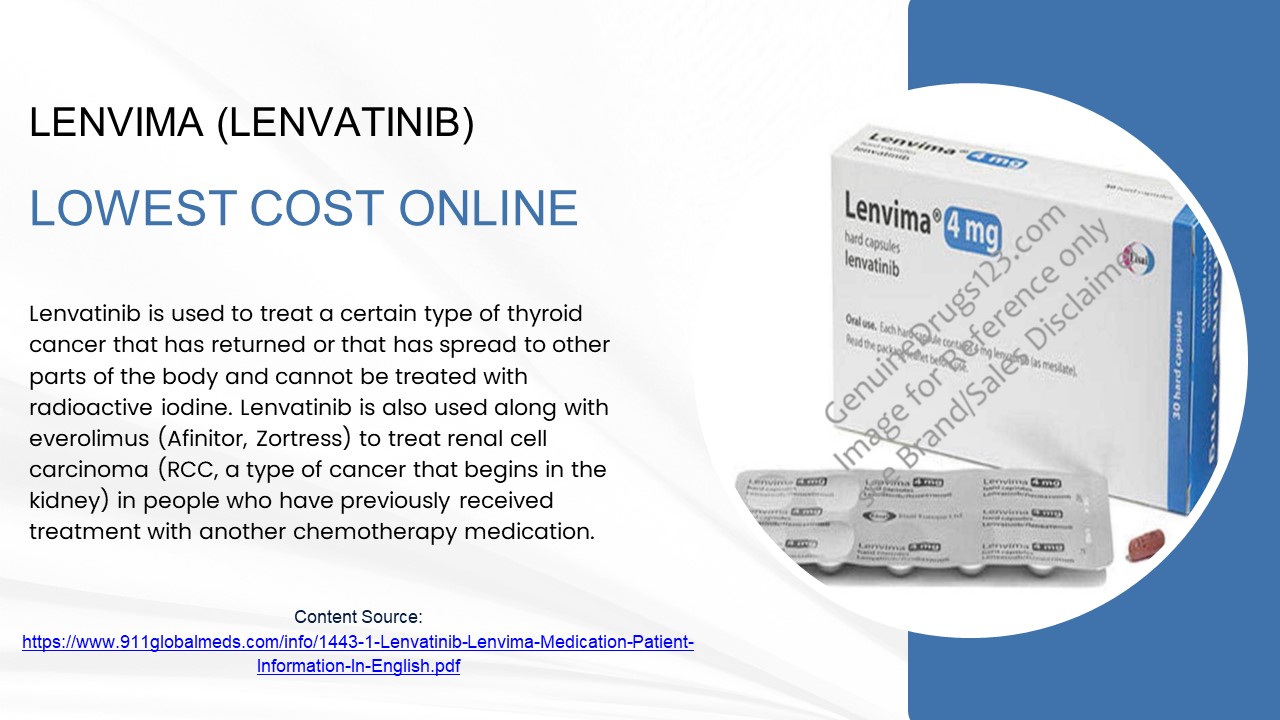 Lenvima (Lenvatinib) Lowest Cost Online