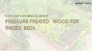 Pressure-Treated Wood for Raised Beds.