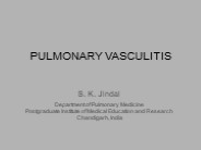 Pulmonary Vasculitis | Jindal Chest Clinic