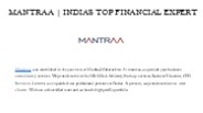 Mantraa | India's Top Financial Experts (1)