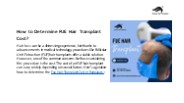 How to Determine FUE Hair Transplant Cost?
