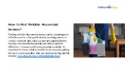 How to Find Reliable Housemaid Services?