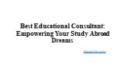 Best Educational Consultant