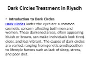 Dark Circles Treatment in Riyadh