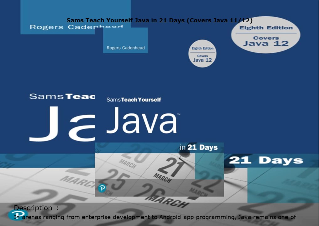 pdf Sams Teach Yourself Java in 21 Days (Covers Java 11/12 ...