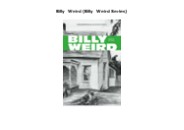 READ [PDF] Billy Weird (Billy Weird Series)