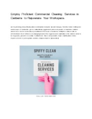 Commercial Cleaning Canberra