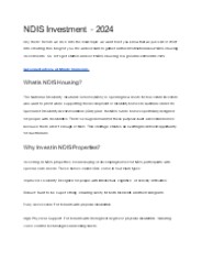 NDIS Investment - 2024