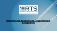Seasonal and Event-Driven Cargo Revenue Management